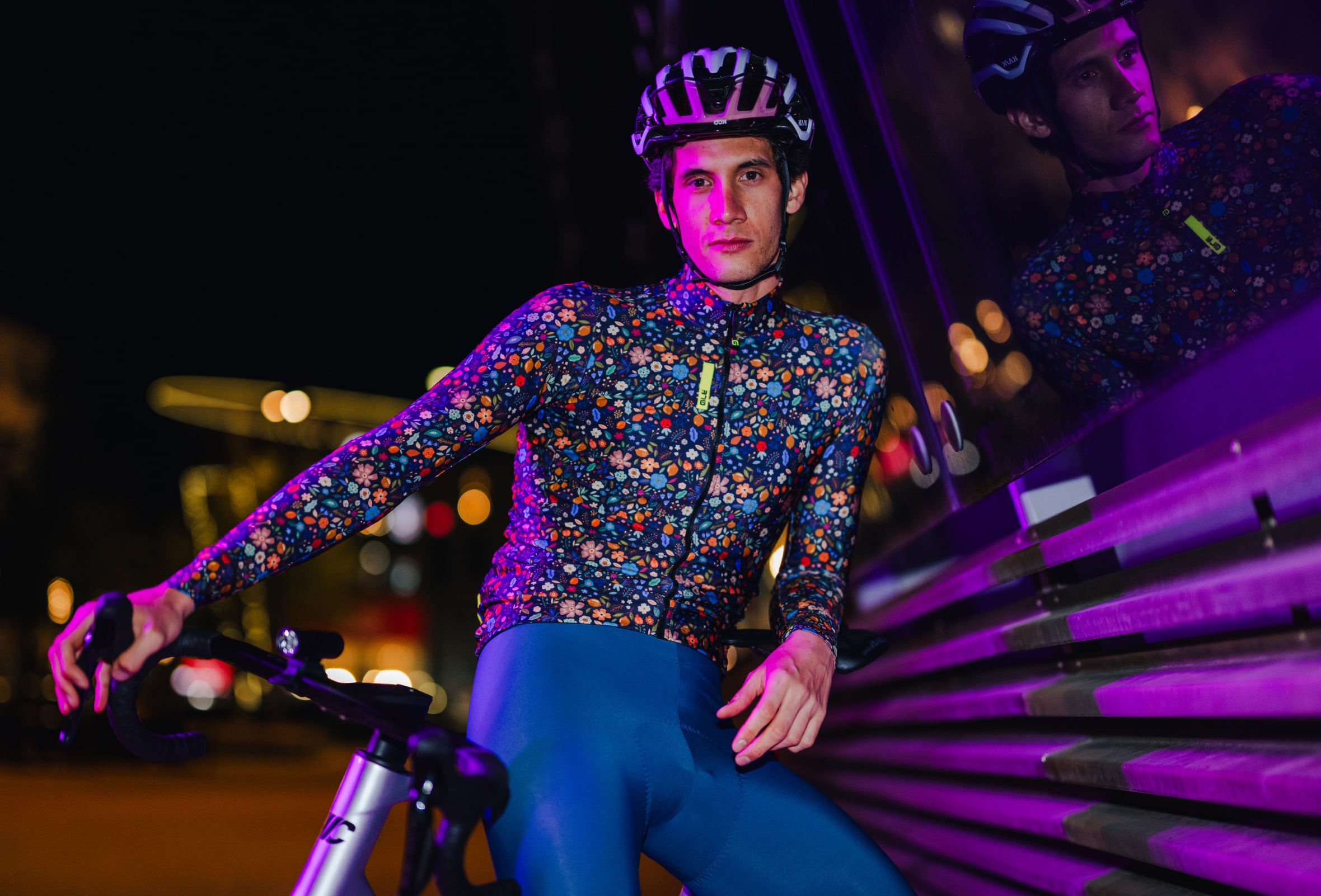 Bluza rowerowa męska Alé Cycling Solid Flowery